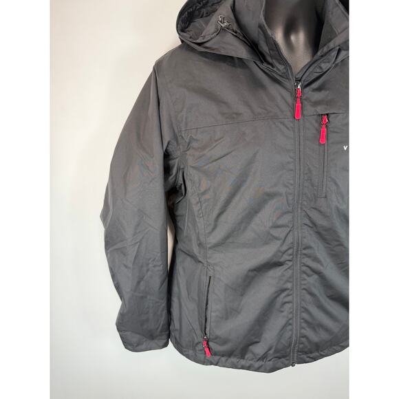 Venustas Heated Jacket Black Womens Medium Fleece Lined Windbreaker No Battery - Picture 11 of 13